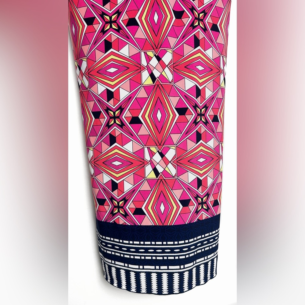 Pink and Black Kaleidoscope Patterned Dress - Picture 4 of 11